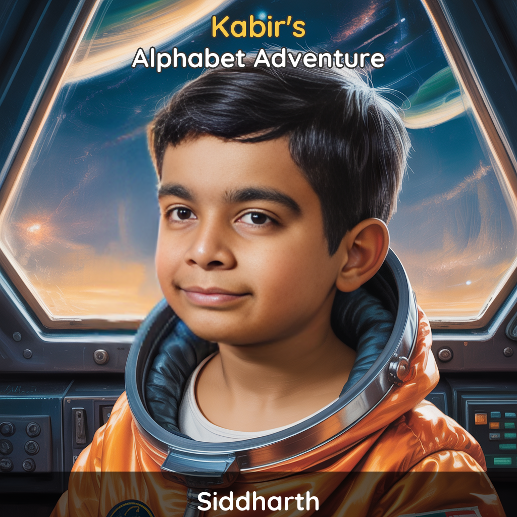 Siddharth's personalized ABC book - Alphabet Adventure by StoryDiya