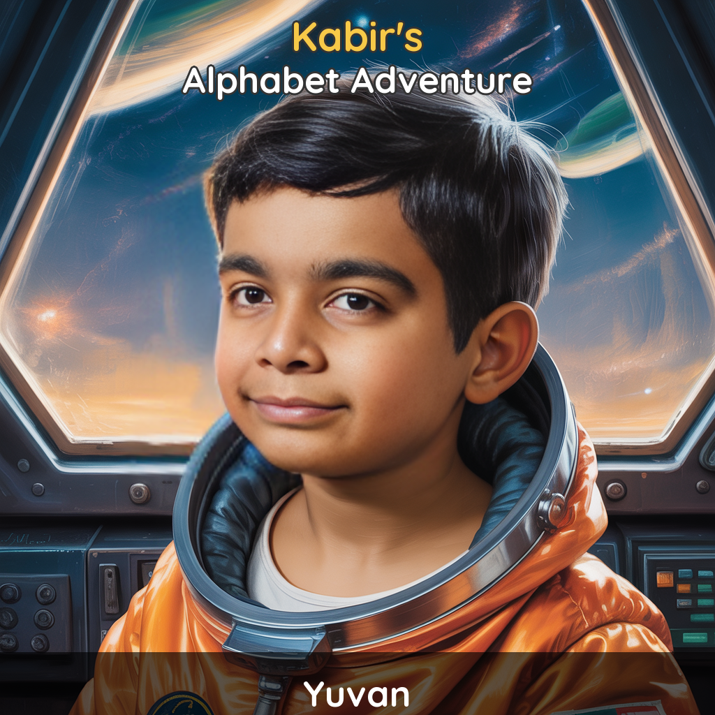 Yuvan's personalized ABC book - Alphabet Adventure by StoryDiya