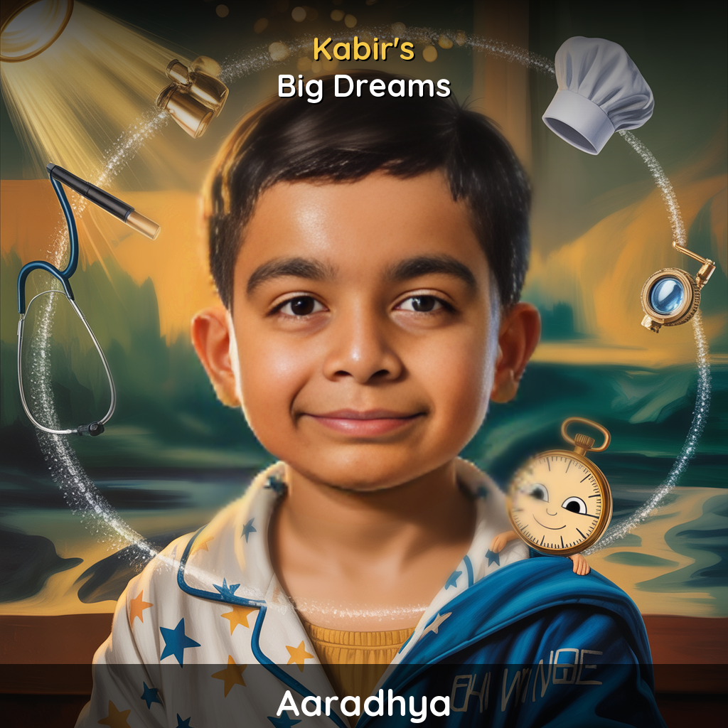 Aaradhya's when I grow up book - Big Dreams by StoryDiya