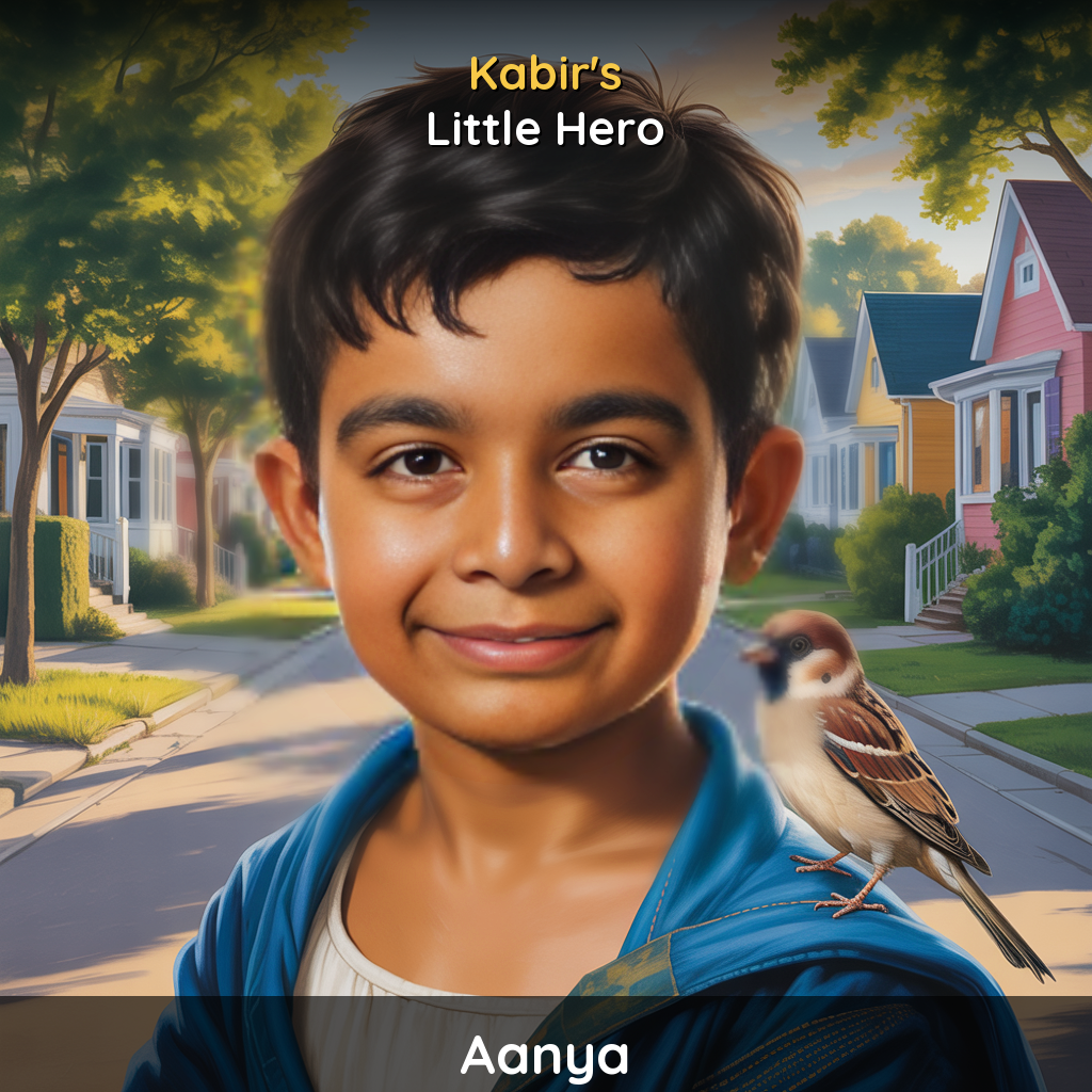 Aanya's personalized superhero book - Little Hero by StoryDiya