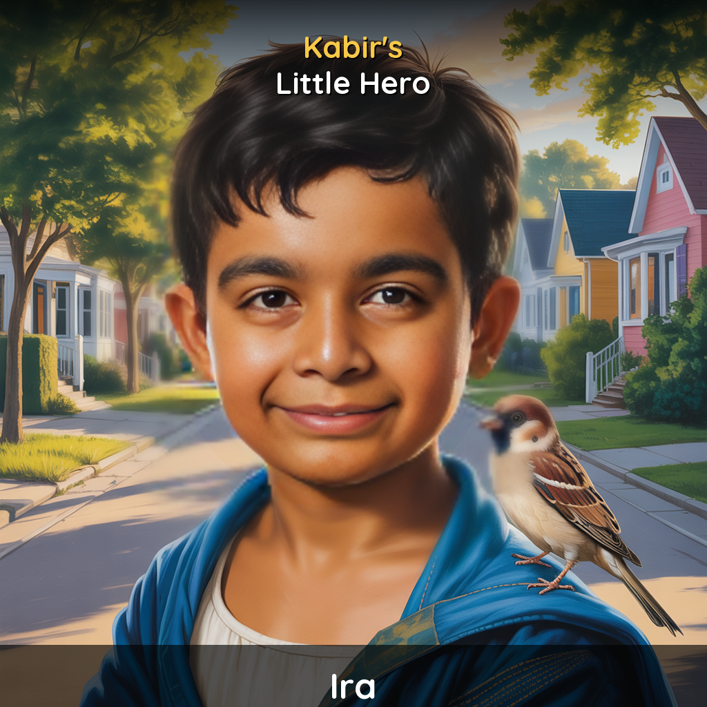 Ira's personalized superhero book - Little Hero by StoryDiya
