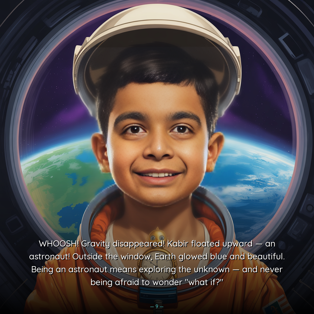 When I grow up book - child as astronaut with Tick-Tock