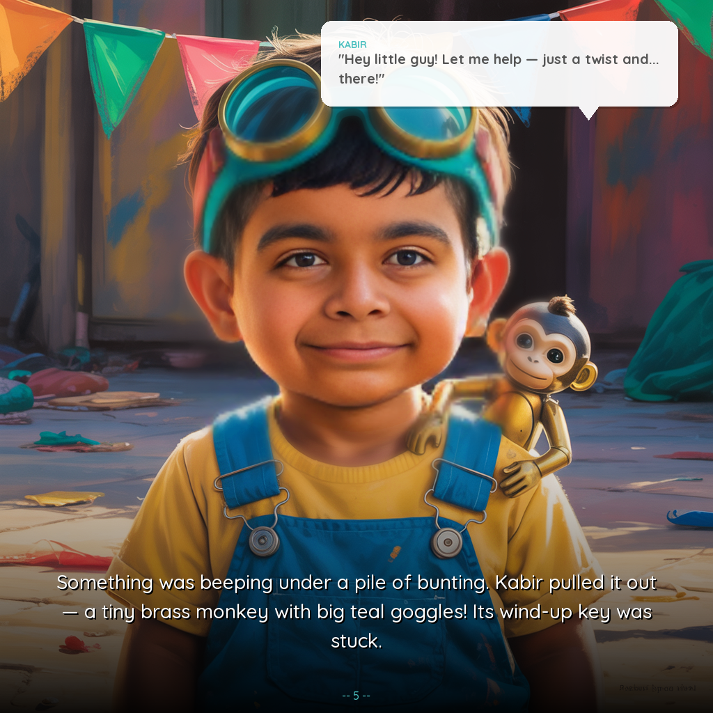 The Greatest Show custom childrens books - festival invention page