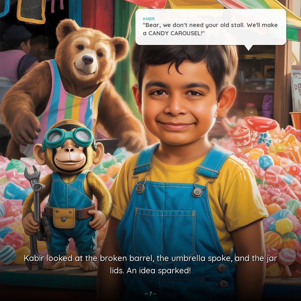 STEM books for kids - child building inventions with Gizmo, festival stories for kids